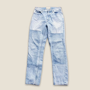 Everlane 90s Cheeky Jean Light Wash Patchwork Organic Cotton High Waist Jeans 26